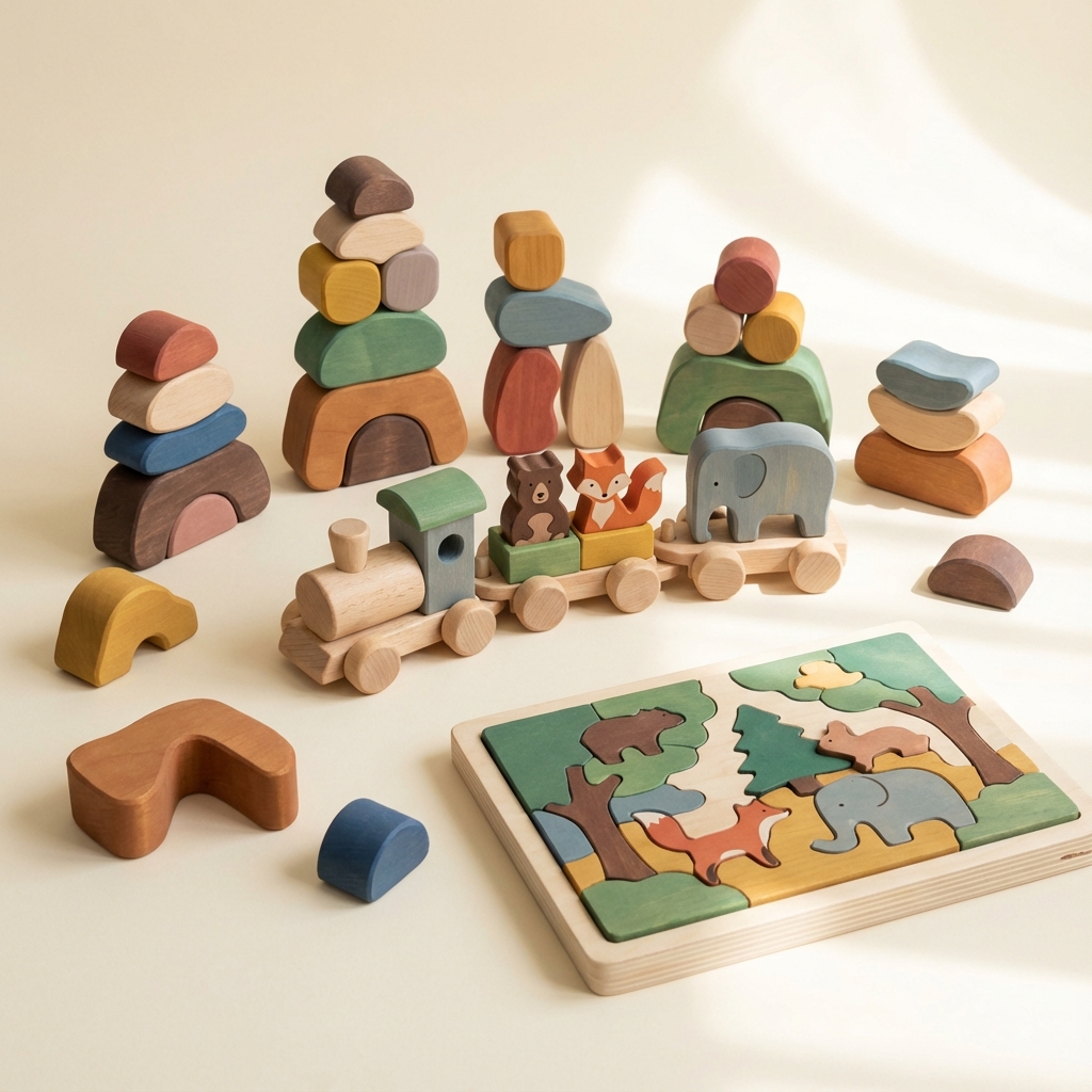 Eco-friendly wooden toys