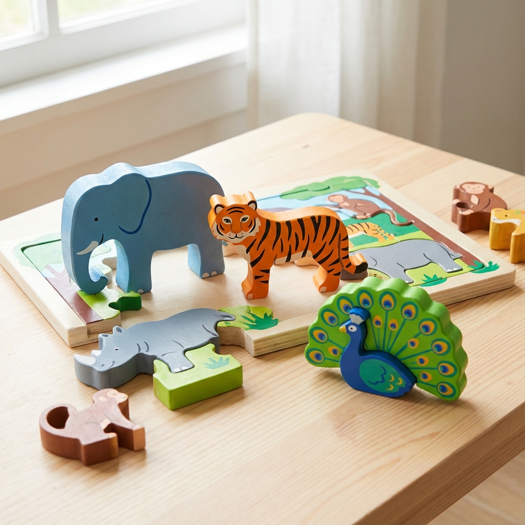Animal puzzle set
